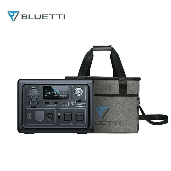Bluetti EB3A Portable Power Station,268Wh Solar Generator,W/Carry Bag ,600W AC Output,Recharge from 0-80% in 30 Min, for Outdoor Camping, Home Use,Emergency