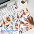 thumbnail image 4 of Long Mouse Pads for Desk,Halloween Pumpkins Ghosts Bats and Cupcakes Desk Mats on Top Of Desks, Desk Mouse Pad Extra Large with 3mm Non-Slip Base and Stitched Edge for Gaming,Work,Home 31.5x15.7in, 4 of 4