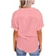 thumbnail image 4 of Vestidos Casuales Para Mujer, Blusas De Mujer De Moda Blusa de verano tipo túnica de lino con botones y manga corta y cuello en V para mujer, 4 of 7