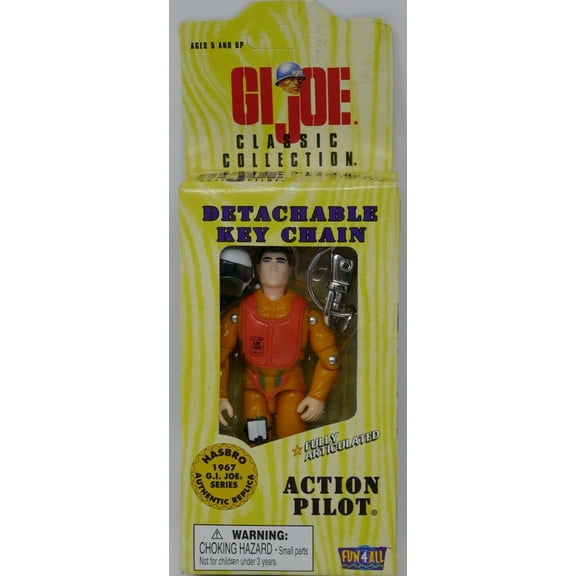 GI Joe Action Pilot Detatchable Hasbro (1998) Fun 4 All Figure Keychain