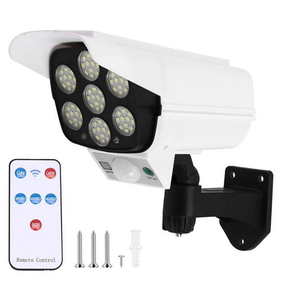 Solar Simulation Monitoring Light Simulation Security Fake Camera Human Body Sensor Light Outdoor Home Garden Wall Light