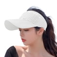 thumbnail image 5 of Jane Wardrobe Ponytail Friendly Headband Sun Visor for Women, Wide Brim Textured, UPF 50+ UV Protection, 1 Piece, One Size, 5 of 5