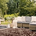 thumbnail image 3 of Safavieh Courtyard Angela Medallion Indoor/Outdoor Area Rug, Chocolate/Cream, 2'7" x 5', 3 of 10