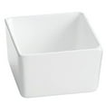 thumbnail image 3 of Tablecraft Coated Aluminum Contemporary Collection Square White Bowl - 5"L x 5"W x 3"H, 3 of 5