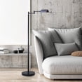 thumbnail image 2 of O’Bright Dimmable LED Pharmacy Floor Lamp, 12W LED, Full Range Dimming, 360 Degree Swing Arms, Adjustable Heights, Standing Lamp for Reading, Sewing, and Craft, ETL Listed (Black), 2 of 7
