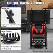 Marada Racing Simulator Cockpit with Monitor Stand, Gaming Chair for G923 G920 T500 Fanatec T3PA/Tgt