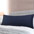 thumbnail image 1 of PiccoCasa Microfiber Embroidery Body Pillowcase with Envelop Navy 20"x48", 1 of 7