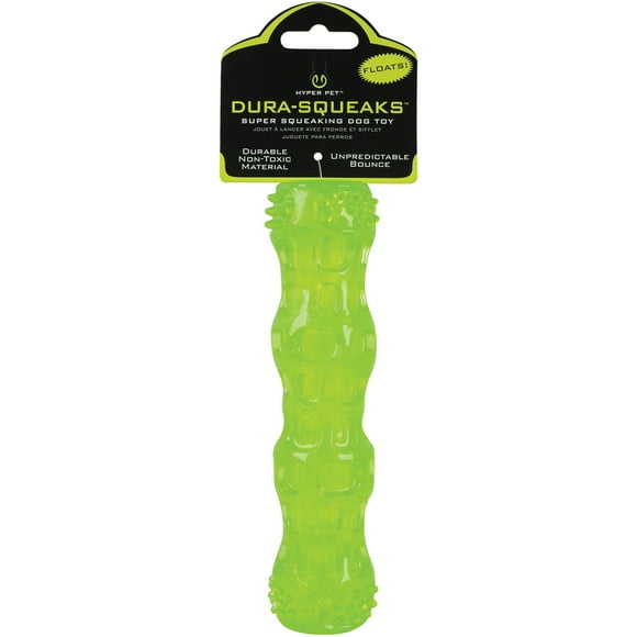 Hyper Pet Dura-Squeaks Stick 7"-Green