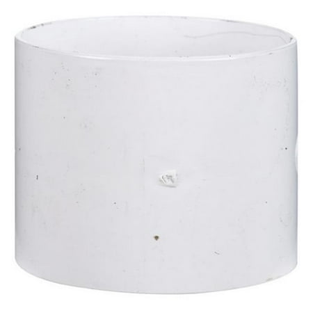 4in Pvc Threaded Plug - Plastic Trends 4 in. Hub x 4 in. Dia. Hub PVC Coupling