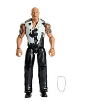 WWE The Rock Action Figure, Main Event Series #156, 6-inch Collectible with Articulation