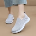 thumbnail image 2 of Rokment Orthopedic Slip on Walking Shoes for Women 2026 Spring Fall Knit Comfortable Arch Support Driving Work Nursing Tennis Loafers Seniors Jogging Workout Flat Grey Size 8.5, 2 of 7