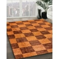 thumbnail image 3 of Ahgly Company Machine Washable Indoor Rectangle Abstract Neon Orange Area Rugs, 5' x 7', 3 of 7