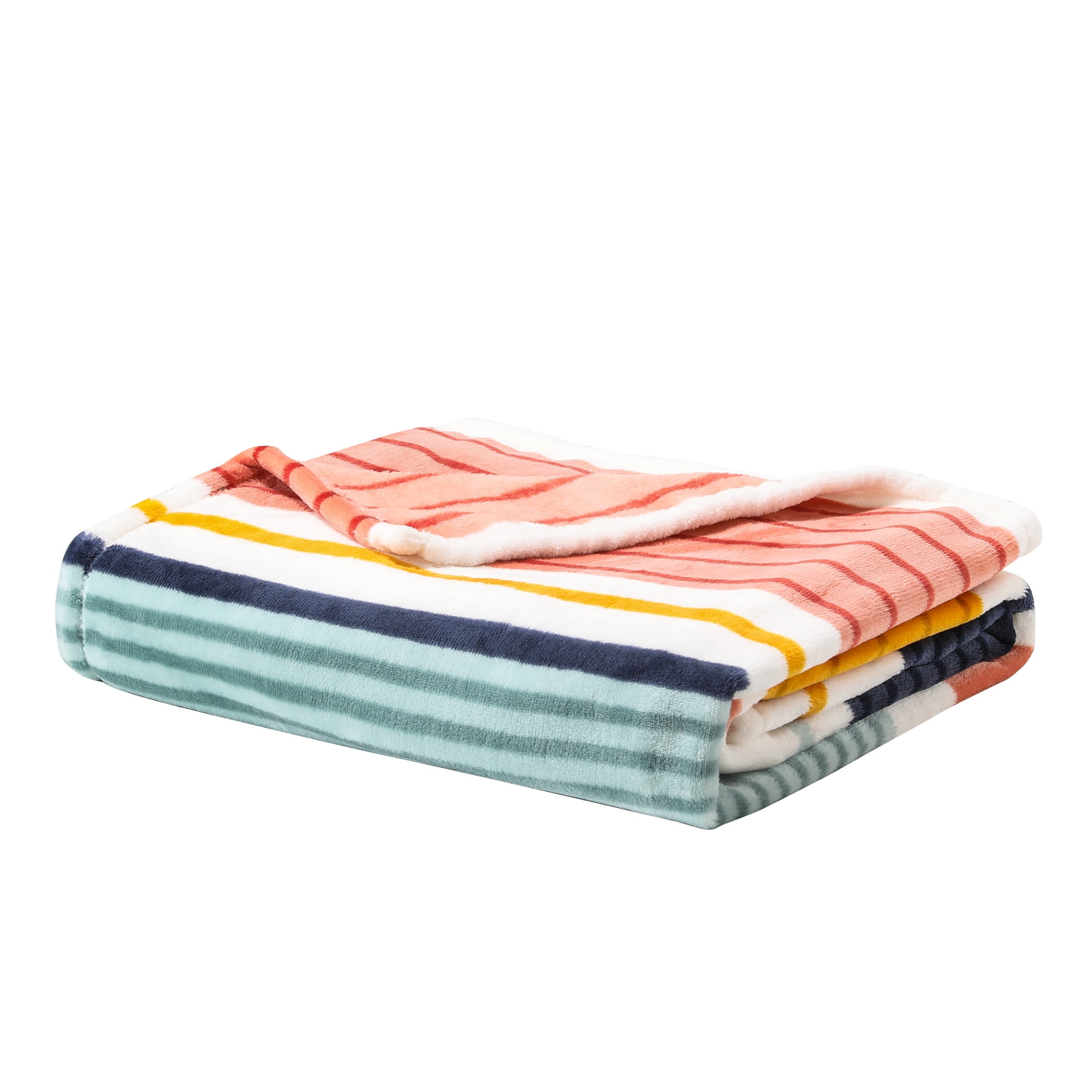 Better Homes Gardens Multi Stripe Velvet Plush Throw 50