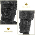 thumbnail image 3 of Escultura de piedra de la Isla de Pascua para pecera, decoración paisajística de rocalla, estatua Moai realista para pecera, 3 of 7