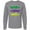 AC-Heather Grey, variant on Inktastic Mardi Gras Holiday Alligators Long Sleeve T-Shirt