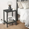 thumbnail image 2 of End Table, Set of 2, Side Table, Nightstand, 2-Tier Storage Shelf, Sofa Table for Small Space, Living Room, Bed Room, 2 of 14