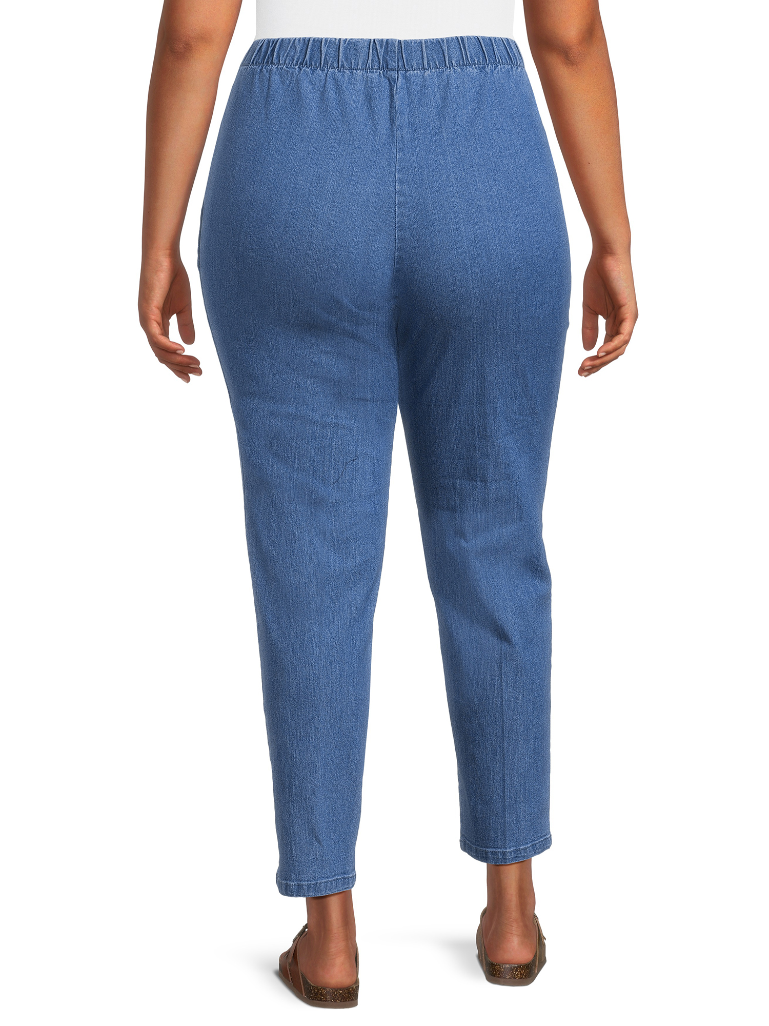 Just My Size Women's Plus Size 2 Pocket Pull On Pant, 2-Pack - image 2 of 6