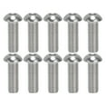 thumbnail image 2 of 30 Uds tornillo de cabeza de botón hexagonal A2 acero inoxidable M10x1.5 juego de rosca gruesa KitM10x30, 2 of 9