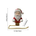 thumbnail image 3 of Christmas Snowman Santa Shaped Paper Towel Holders Home Toilet Decorations Crafts Can Be Used To Hang Keychains And So On, 3 of 9