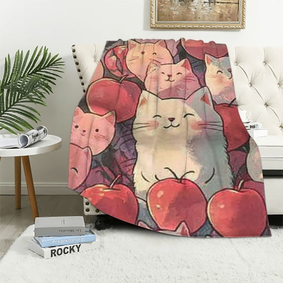 BCIIG Cute Pig Plush Blanket Cartoon Piggy Throw Blanket for Couch Bed Pig Room Decor Fuzzy Super Soft Blankets for Girls Kids Adults 40x50in