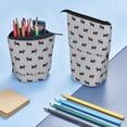 thumbnail image 4 of Picia Polka Dot Christmas Dog Print Telescopic Pencil Case, Telescopic Pen Holder Telescopic Pencil Pouch Bag Stationery Pencil Case Box Storage Organizer Makeup Bag, 4 of 6