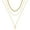 Gold-Round Multi-Layer, variant on Layered Silver Necklace for Women14K-White-Gold-Plated Crescent Layered Choker Necklace for Women Layering Necklace Silver Necklace for Women Silver Jewelry