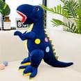 thumbnail image 2 of Juguete de Peluche de Dinosaurio Colores Brillantes Suave Cómodo Aspecto Lindo Dinosaurio de Dibujos Animados Relleno para niños Regalos de cumpleaños Azul 60 cm （0,5 kg）, 2 of 2