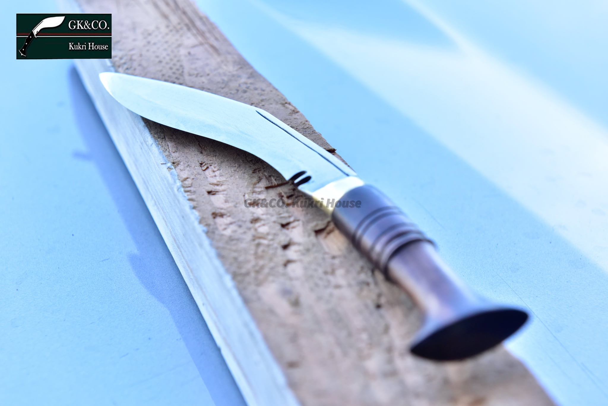 GK&CO. Kukri House Genuine Kukri - 5" Blade Biltong Kukri, Full Tang Authentic Khukuri Handmade in Nepal