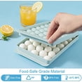thumbnail image 2 of 99 Pack Mini Round Ice Cube Trays for Freezer Making 3cm Spherical Ice Cubes for Cocktails Whiskey Tea Coffee (3 Packs of 3 Blue Ice Cube Trays Ice Cube Tray and Ice Cube Tongs), 2 of 5