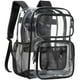 thumbnail image 1 of Mochila transparente PACKISM 17 de PVC resistente, negro transparente, 1 of 9
