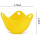 thumbnail image 4 of Tazas de silicona para escalfar huevos con soportes de aro, para cocinar huevos en microondas o hornalla, paquete de 4, 4 of 5