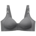 thumbnail image 1 of Women Active Bra Wirefree Soft Bralette Front Button Closure Push up Bra Seamless Underwear Padded Wireless Bras Adjustable Shoulder Straps, 1 of 9