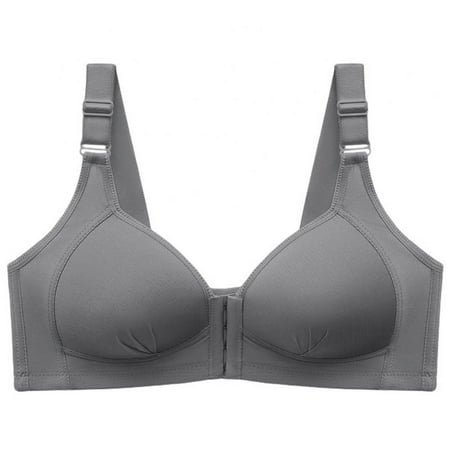 

Women Post-Surgical Sports Support Bra Front Closure with Adjustable Straps Wirefree Racerback 1 Pack