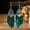 Green, variant on Bohemian Natural Feather Earrings Rhinestone Dangle Earring