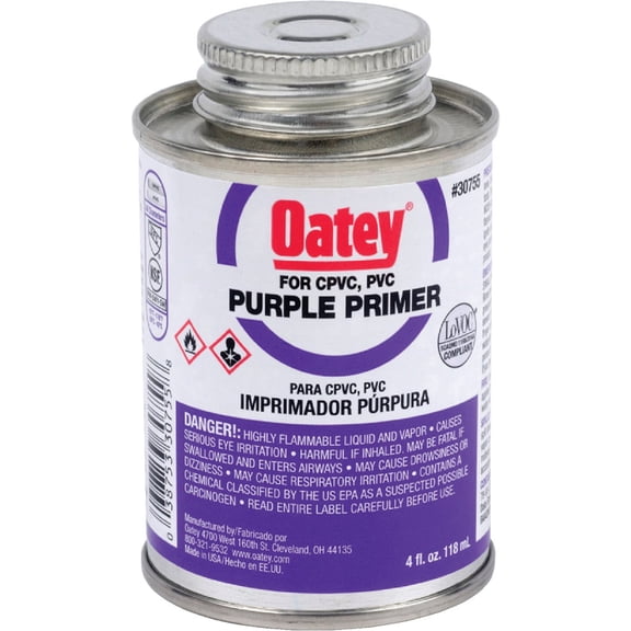 Oatey Purple Primer - Pvc Purple Primer - 4 Oz