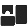 thumbnail image 1 of Cobblestone Embossed Bathroom Bath Mat 3pcs Super Soft Non-slip Floor Rugs Set for Shower Room, 1 of 5