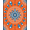 Orange, Pattern 3, variant on ODIKA 2x3 Machine Washable Non-Slip Area Rug, Dreamcatcher Feather Native Art Mystical Symbol High Traffic Rug, Orange, 713047