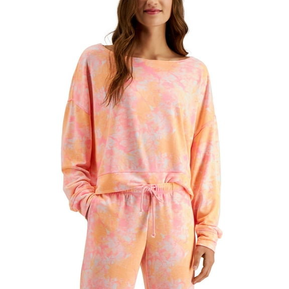 Jenni by Jennifer Moore Womens On Repeat Super Soft Crew Sleep Top