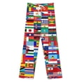 thumbnail image 3 of Flags Of All Countries Of The World Pajamas Leisure Trousers Soft Warm Sleepwear Bottoms Loose Retro Nightwear, 3 of 6