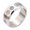 Silver, variant on Men's Chinese Chess Ring Stainless Steel Chess Player Vintage Personalized Band Rings Jewelry Black Size 10