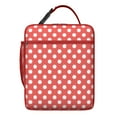thumbnail image 6 of Colorful Polka Dot Insulated Lunch Tote – Classic Black and White and Red Retro Dot Design with Vintage Aesthetic, Waterproof Insulated Cooler Bag for Work and Picnic, 6 of 6