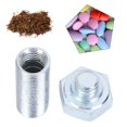 thumbnail image 2 of Caja de almacenamiento de tornillos de metal, contenedor de desvío de almacenamiento de dinero en efectivo para joyas de monedas, artículos pequeños, organizador, regalo, blanco Feliz Sencillez, 2 of 5