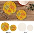 thumbnail image 4 of SKYSONIC Cute Simple Naive Pumpkin Trivet Pot Holders Pads, Set of 2 Autumn Cartoon Pot Holder Heat Resistant Trivets Cotton Thread Weave Mats Kitchen Table Decor, 4 of 7