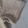 thumbnail image 6 of FRSASU Men's Polo Shirt Short Sleeve Jacquard Business Casual Breathable Casual Summer Tops Khaki, 6 of 7