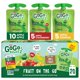 thumbnail image 1 of Applesauce and Fruit Puree Variety Pack, Apple, Banana & Strawberry, 3.2 oz (Pack of 20), Unsweetened Fruit Snacks for Kids, Gluten Free, Nut Free and Dairy Free, BPA Free Pouches, 1 of 5