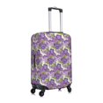 thumbnail image 3 of Xecao Violets Flowers print Elastic Luggage Cover, with double-sided print , is perfect for travel, business, and daily use, 3 of 9