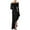 Black, variant on qolati Women's Off Shoulder Cocktail Dresses Elegant Long Sleeve Bodycon Irregular Hem Party Club Dress Basic Ruffle Trim Wedding Long Maxi Dress