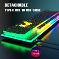 thumbnail image 3 of Keyboard suit,Cable Line Caps 4800dpi With Cable L96 And 104 Key Battery With Combo Keypads And Suit Receiver 4800dpi Battery And Combo Receiver And Combo, 3 of 7