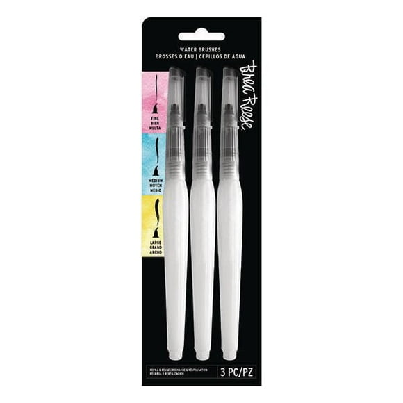 Brea Reese Lot de 3 brosses à eau rondes vides