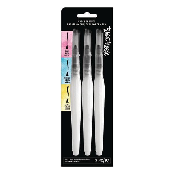 Brea Reese Lot de 3 brosses à eau rondes vides
